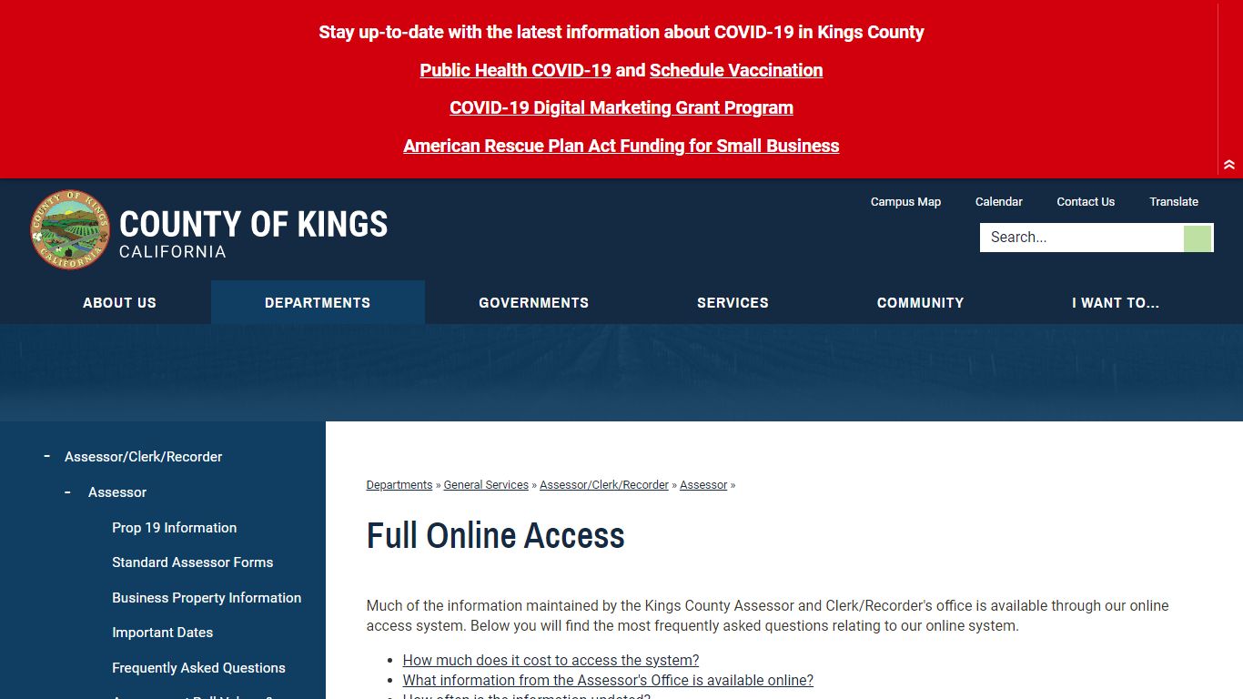 Full Online Access | Kings County